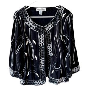 50% Off Bundles 🎄 Lauren Michelle Embroidered Top Button Cardigan Size XL